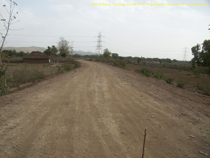 District-Satna, Package No-MP 3415, Road Name-Jigna-Hinauti rd Judmani